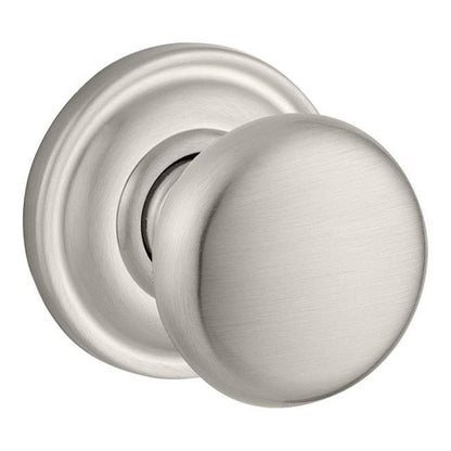 Baldwin Reserve Hdroutrr150 Half Dummy Round Knob and Traditional Round Rose Satin Nickel Finish