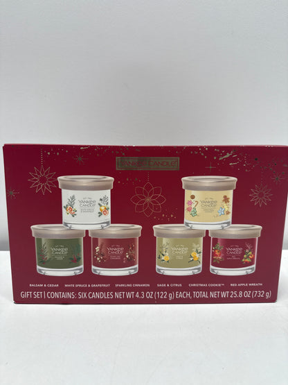 Yankee Candle Variety Pack, 6 Premium Soy Wax Blended Scented Candles, 4.3 Oz Each