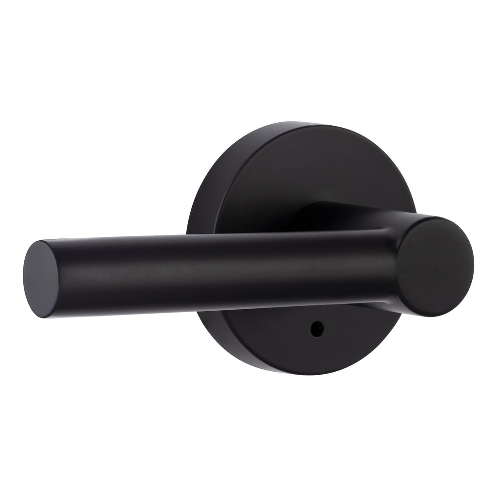 Miseno MLK3012X Elkton Round Rod Privacy Door Lever Set Matte Black