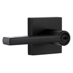 Miseno MLK1022X Lorton Flat Bar Single Cylinder Keyed Entry Door Lever Set Matte Black