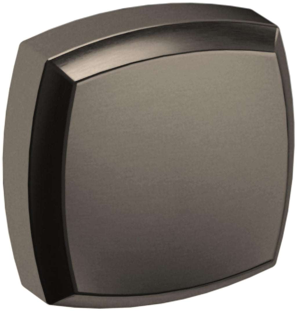 Baldwin 4453.BIN Severin Fayerman 1-1/4 Inch Square Cabinet Knob from the Estate Collection Lifetime Graphite Nickel