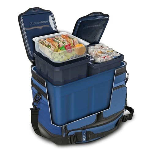 Defect Titan PRO by Arctic Zone 48 Can Zipperless Cooler with Magnetic Lid Insulated Soft Cooler with Custom Storage Liners