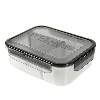 Titan PRO Expandable Lunch Box by Arctic Zone with Ice Walls® & Leak-Proof Bento, Keeps Food Cold Up to 6 Hours (Black)