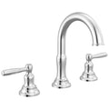 Delta 35985LF Roe 1.2 GPM Widespread Bathroom Faucet with Push Pop-up Drain Assembly Chrome