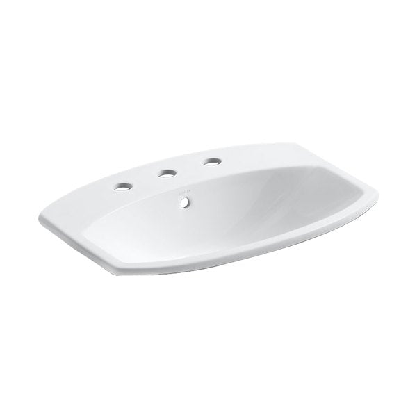 Cimarron 23 in. X 17.88 in. Drop-in Bathroom Sink in White Vitreous China