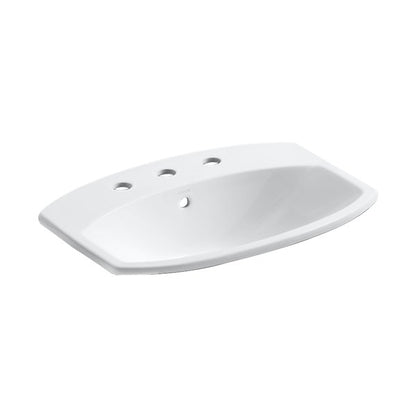 Cimarron 23 in. X 17.88 in. Drop-in Bathroom Sink in White Vitreous China