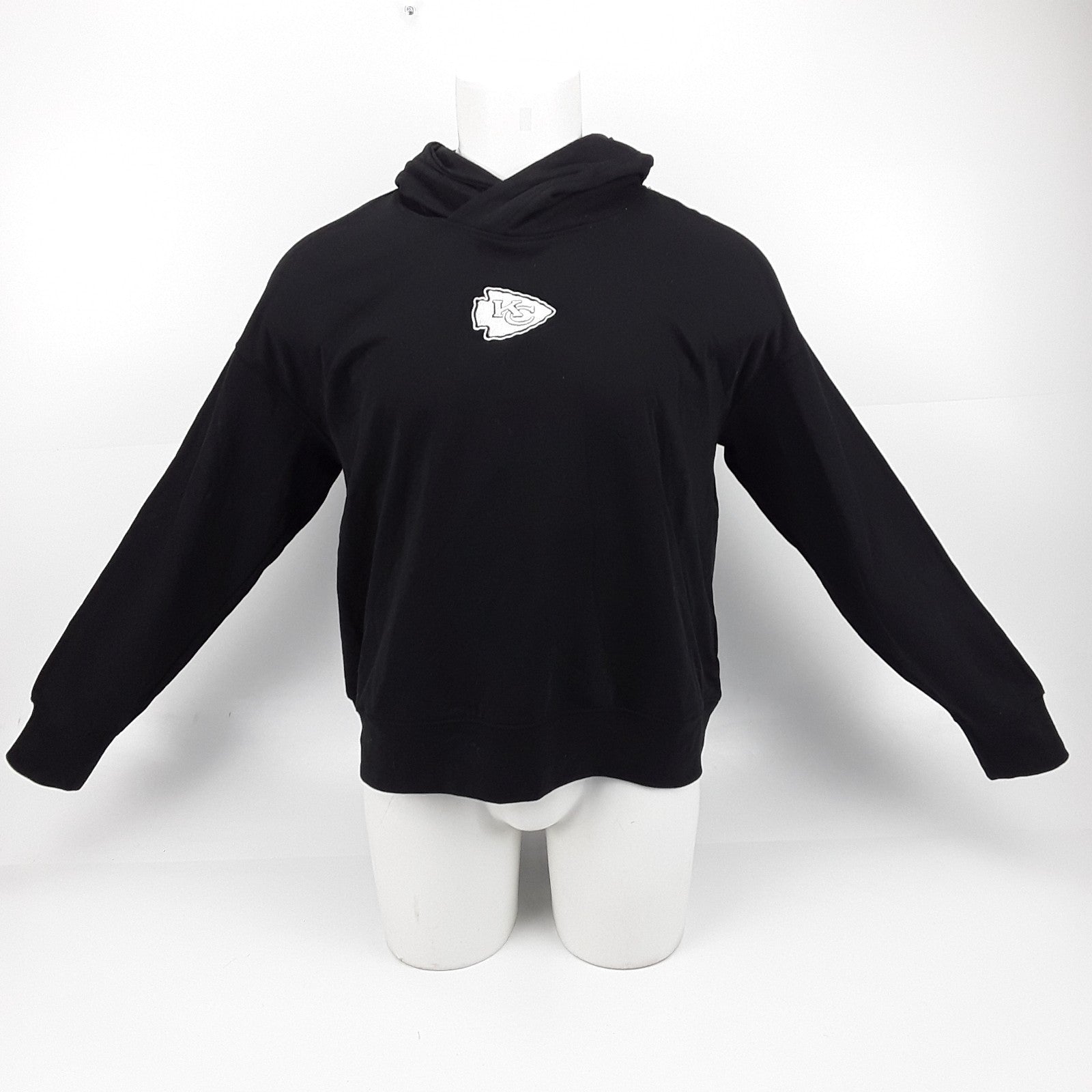 NFL Kansas City Chiefs Women's Black Athleisure Hooded Sweatshirt