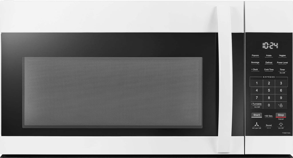 See Desc Insignia - 1.7 Cu. Ft. Over-the-Range Microwave with 1,000W Cooking Power - White