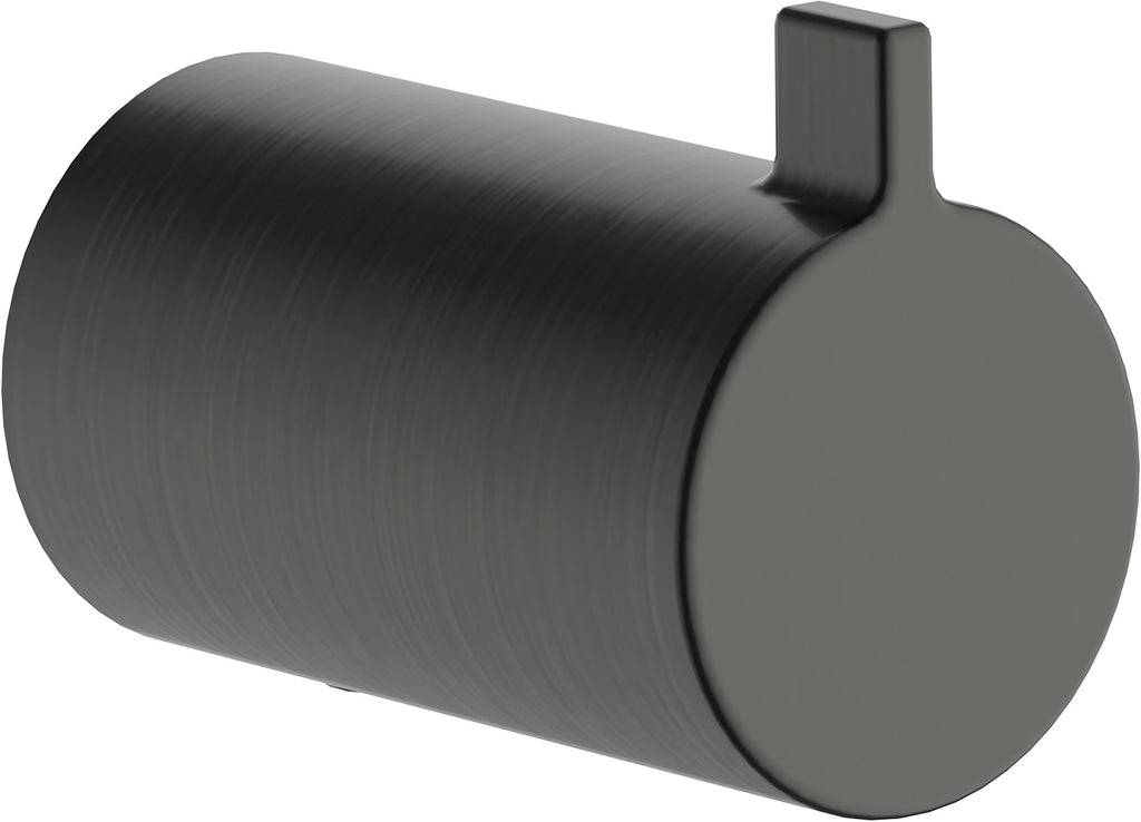 Hansgrohe 41762 AddStoris S Single Robe Hook Brushed Black Chrome
