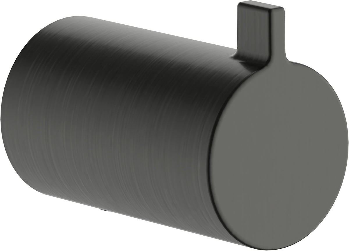 Hansgrohe 41762 AddStoris S Single Robe Hook Brushed Black Chrome