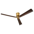 Quorum International 138563 Osprey 3 Blade Indoor / Outdoor Ceiling Fan Brushed Brass Fans Ceiling Fans Outdoor Ceiling Fan