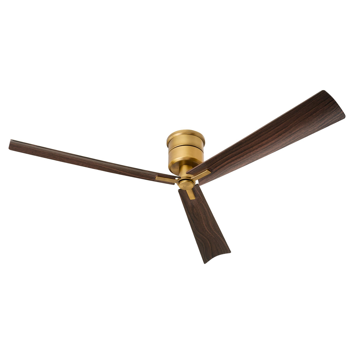 Quorum International 138563 Osprey 3 Blade Indoor / Outdoor Ceiling Fan Brushed Brass Fans Ceiling Fans Outdoor Ceiling Fan