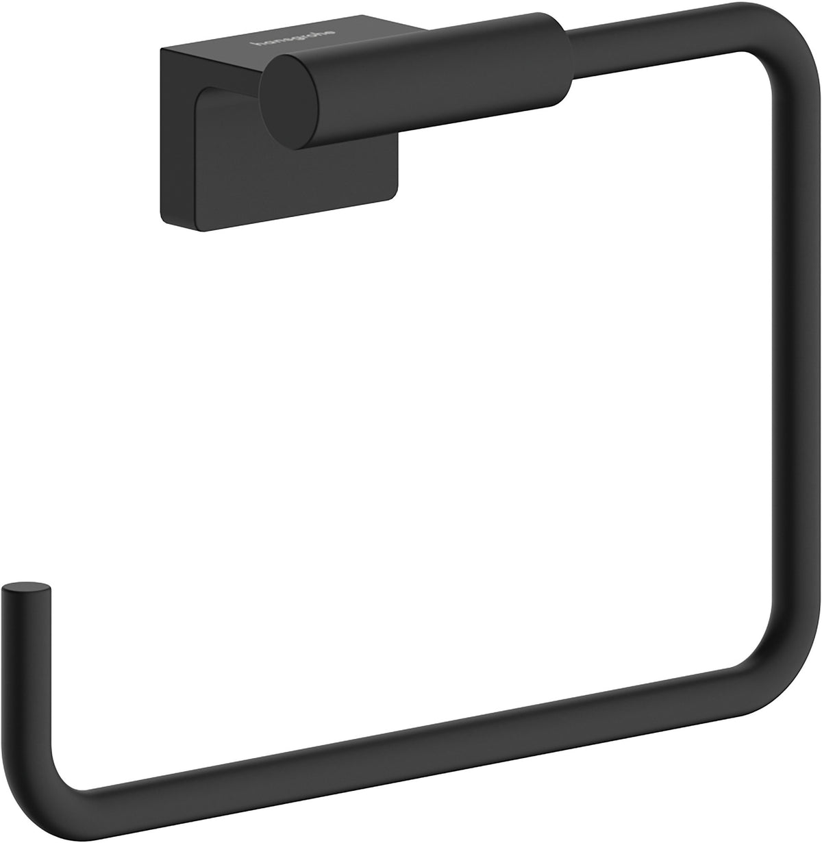 Hansgrohe 41784 AddStoris S 7-1/2" Wall Mounted Towel Ring Matte Black