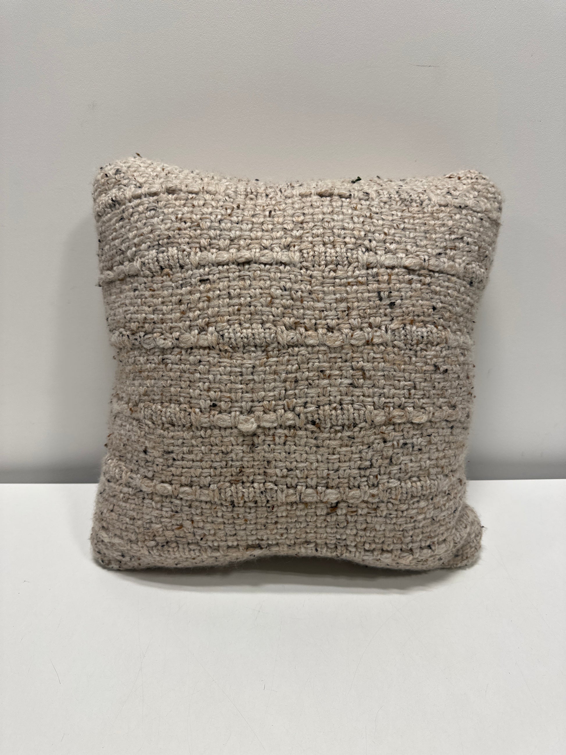 Square Marled Knit Pillow Neutral - Threshold - *Bedding