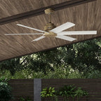 Hunter Kennicott 60 Kennicott 60" 6 Blade Indoor Ceiling Fan Luxe Gold Fans Ceiling Fans Indoor Ceiling Fans