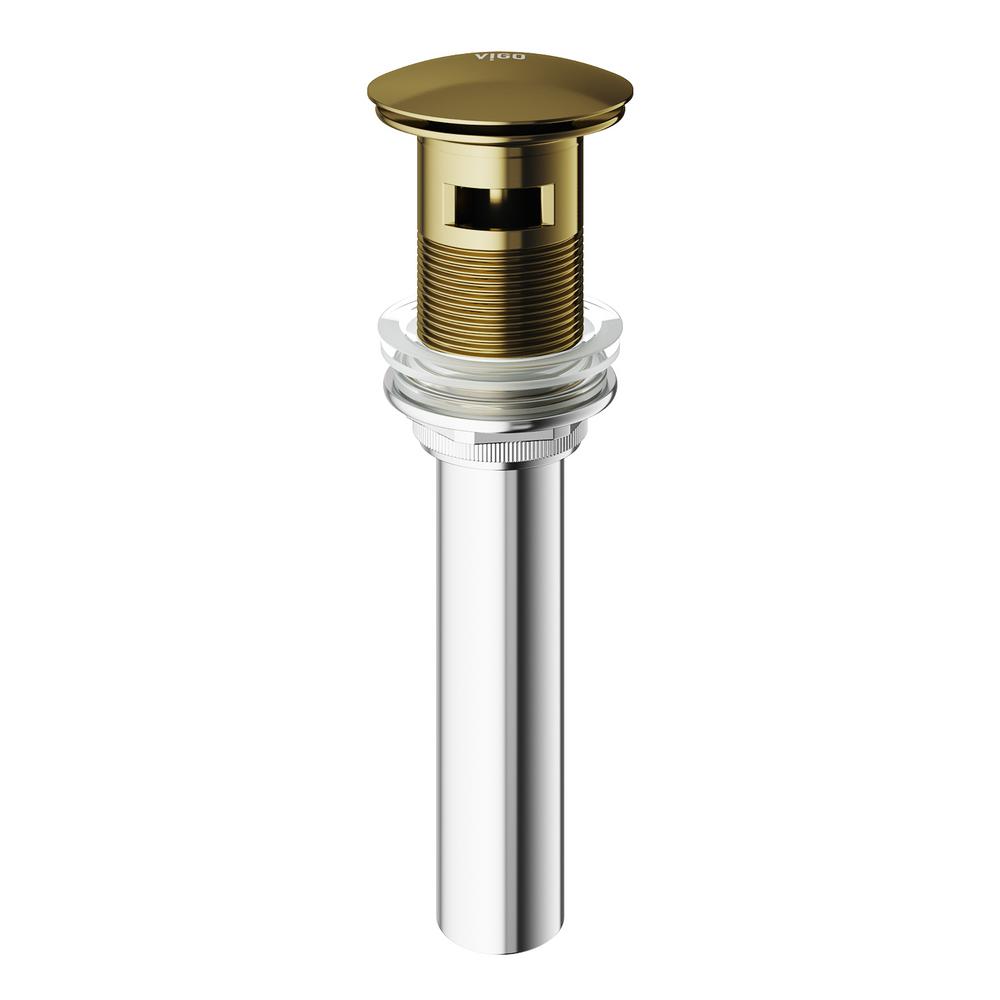 Vigo VG16002 Noma 1-3/4’’ Pop-up Drain Assembly with Overflow Matte Gold - *Plumbing