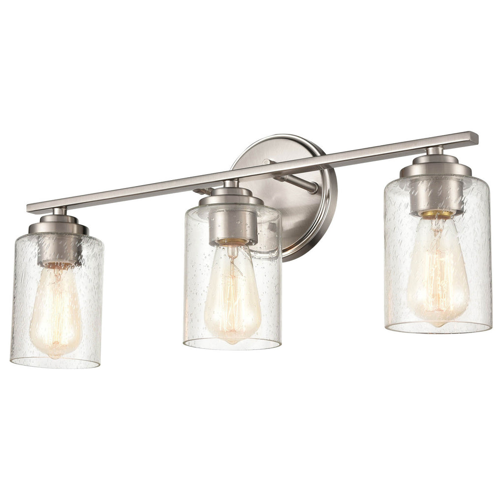 Millennium Lighting 3683 Moven 3 Light 22" Wide Vanity Light Satin Nickel Indoor Lighting Bathroom Fixtures Vanity Light