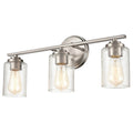 Millennium Lighting 3683 Moven 3 Light 22" Wide Vanity Light Satin Nickel Indoor Lighting Bathroom Fixtures Vanity Light