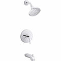 Pitch Lever 1-Handle Tub and Shower Trim in Polished Chrome (Valve Not Included) - *Plumbing