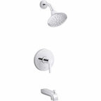 Pitch Lever 1-Handle Tub and Shower Trim in Polished Chrome (Valve Not Included) - *Plumbing