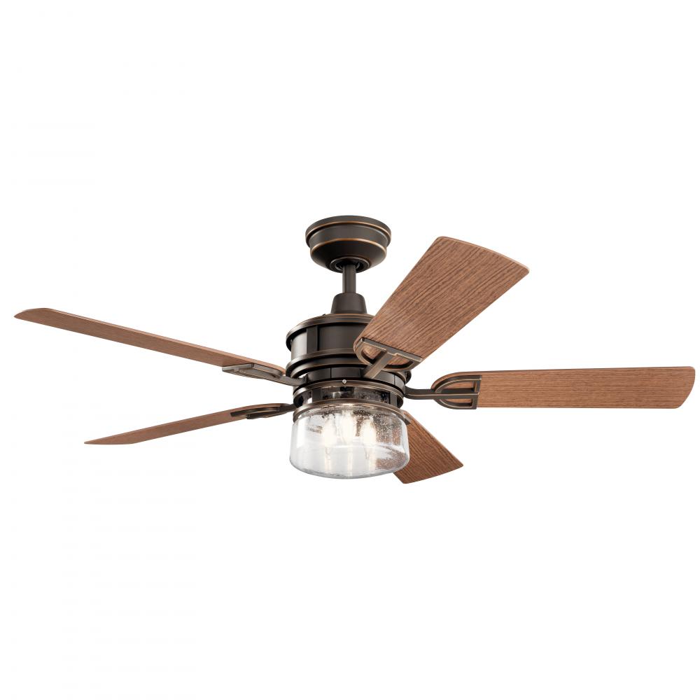 Kichler Lyndon 52’’ Indoor / Outdoor Ceiling Fan with Blades LED Light Kit and Wall Control - *Lighting & Electrical