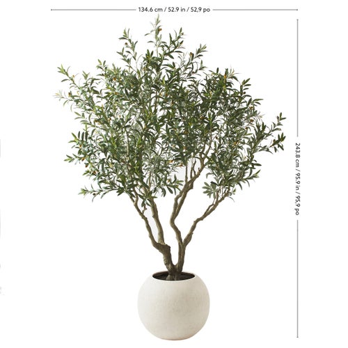 Damage Kirkland Faux 8’ Olive Tree