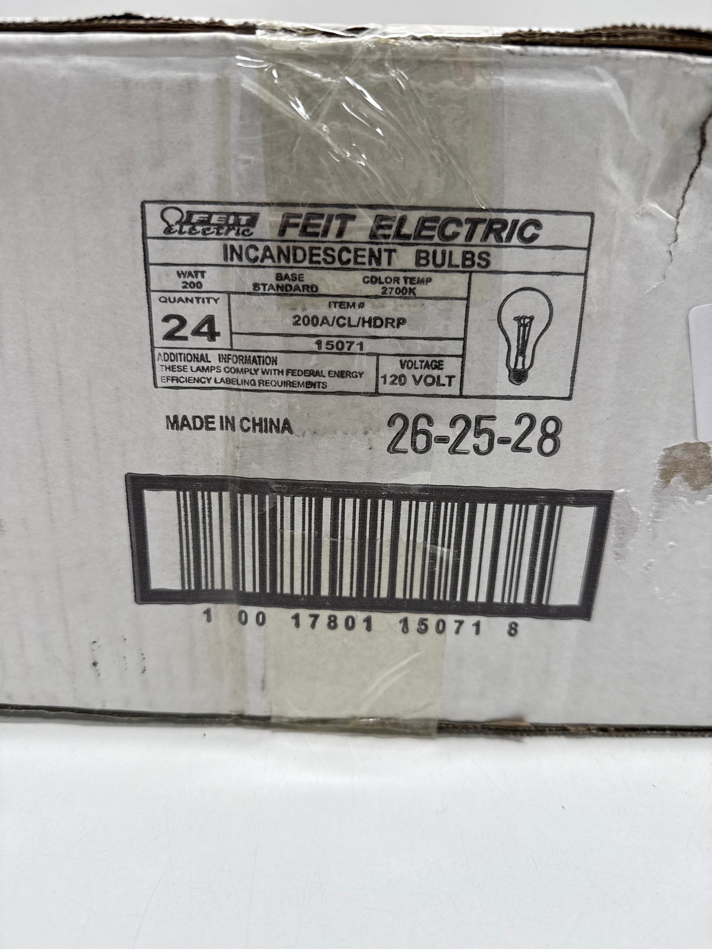 24 x 200-Watt High Lumen Clear A21 Medium E26 Soft White (2700K) Utility Incandescent Light Bulb
