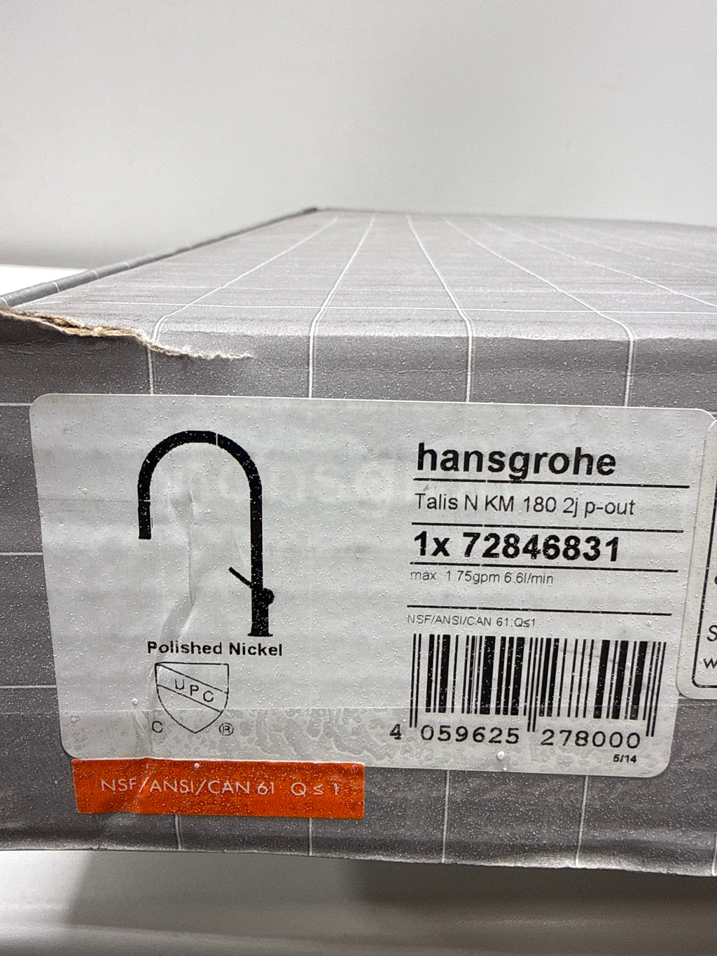 Hansgrohe 72846 Talis N 1.75 GPM Single Hole Pull Down Kitchen Faucet Polished Nickel
