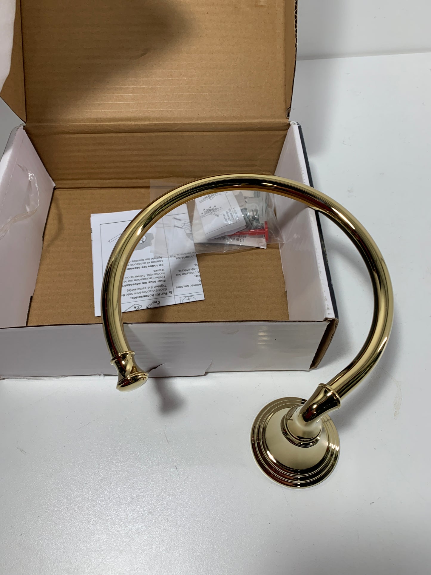 KOHLER K-10557 Devonshire Towel Ring