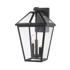 Z-Lite Talbot 21 Inch Tall 3 Light Outdoor Wall Light Talbot - 579XL-BK - Craftsman-Mission
