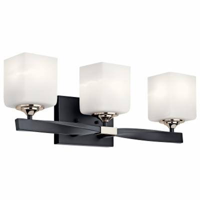 Missing Shade - Kichler Lighting Marette 22 Inch 3 Light Bath Vanity Light Marette - 55002BK - Transitional