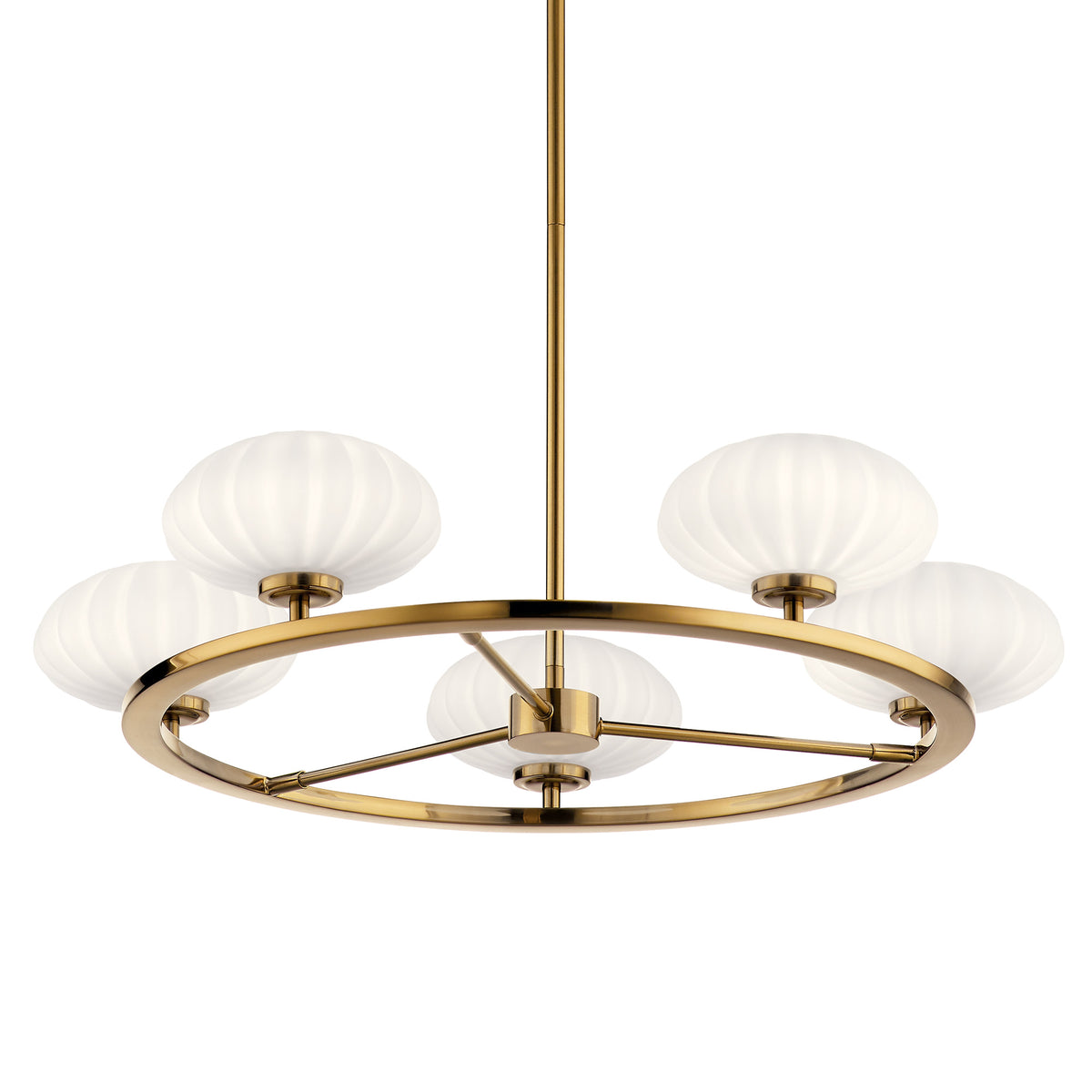 Kichler 52223 Pim 6 Light 28" Wide Chandelier Fox Gold Indoor Lighting Chandeliers
