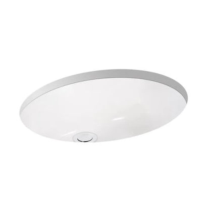 Miseno MNO1714OU 20" Oval Undermount Bathroom Sink with Front Overflow Bright White Sinks Bathroom Sinks Sinks Only