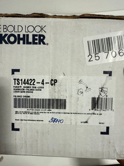Scratch Kohler Purist Rite-Temp Shower Trim Kit with Lever Handle, 2.5 Gpm