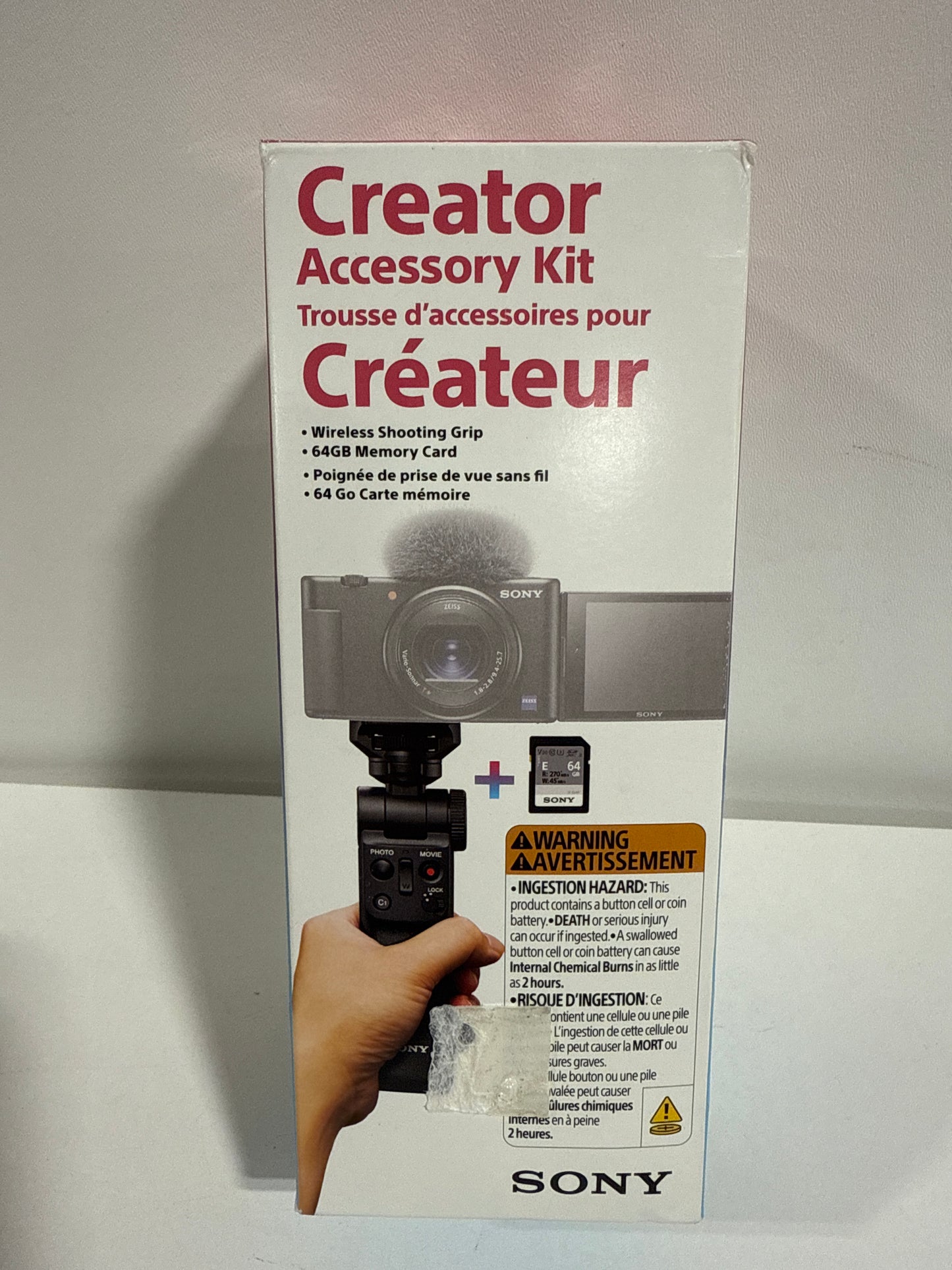 Sony ACCVC1 Vlogger Accessory Kit (Gpvpt2Bt + SFE64/T1)