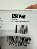 Delta Faucet Wall-Mount Supply Wall Elbow for Hand Held Shower with Hose, Chrome 50560