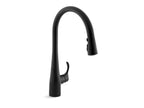Simplice Single-Handle Pull-Down Sprayer Kitchen Faucet with DockNetik and Sweep Spray in Matte Black
