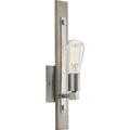 Hemsworth 1-Light Bleached Oak Wall Bracket Sconce