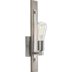 Hemsworth 1-Light Bleached Oak Wall Bracket Sconce