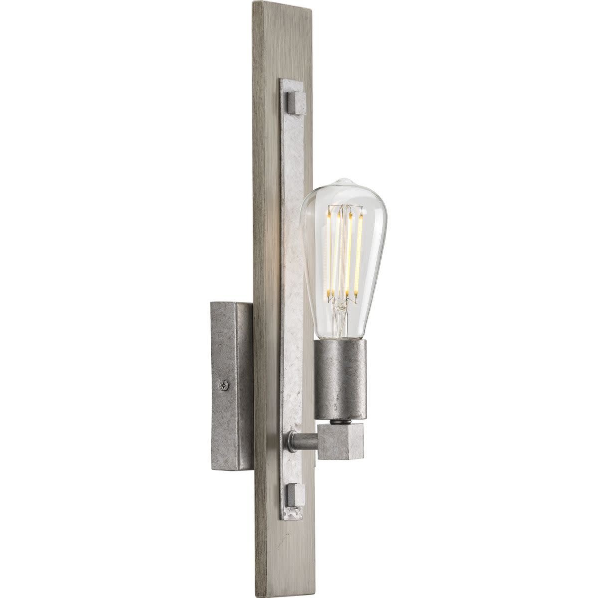 Hemsworth 1-Light Bleached Oak Wall Bracket Sconce