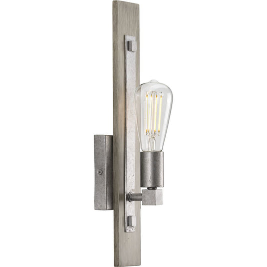 Hemsworth 1-Light Bleached Oak Wall Bracket Sconce