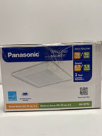 Panasonic Whisper Mighty Pick-a-Flow 70/90 CFM Ceiling/Wall Bathroom Exhaust Fan, Energy Star with 9 in. X 9 in. Grille Footprint, White Grille