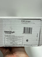 Used Delta Trinsic Single Handle Pull-Down Kitchen Faucet with Touch2O® Technology in Champagne Bronze 9159T-CZ-DST