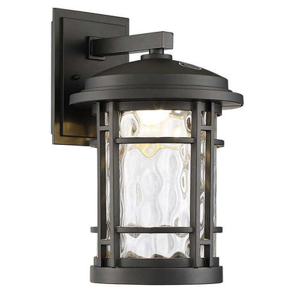 Altair 9" LED Outdoor Wall Lantern 772 Lumens Burnished Bronze Finish