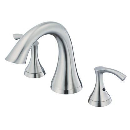 Gerber D300922T Deck Mounted Roman Tub Filler Trim from the Antioch Collection Brushed Nickel Faucet Roman Tub Double Handle