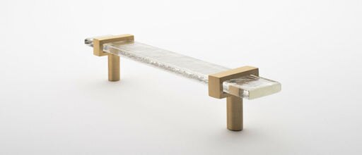 Sietto P-1900-7 Adjustable Center to Center 7"L Handle Cabinet - Brass