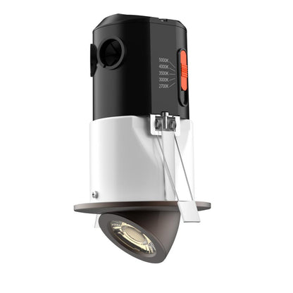 Commercial Electric Premium Downlight Recessed Integrated LED Gimbal Kit Bronze