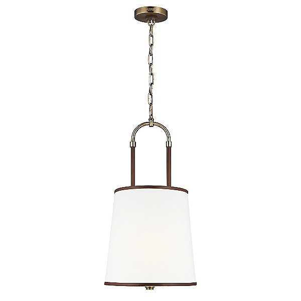 Visual Comfort Studio Katie 1-Light Time Worn Brass Mini Pendant