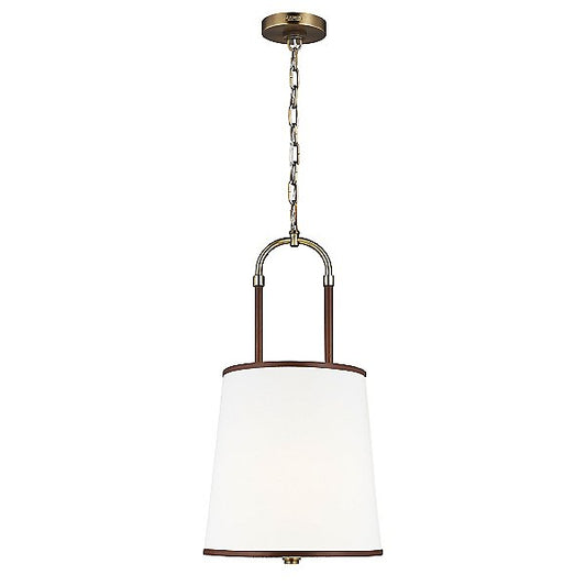 Visual Comfort Studio Katie 1-Light Time Worn Brass Mini Pendant