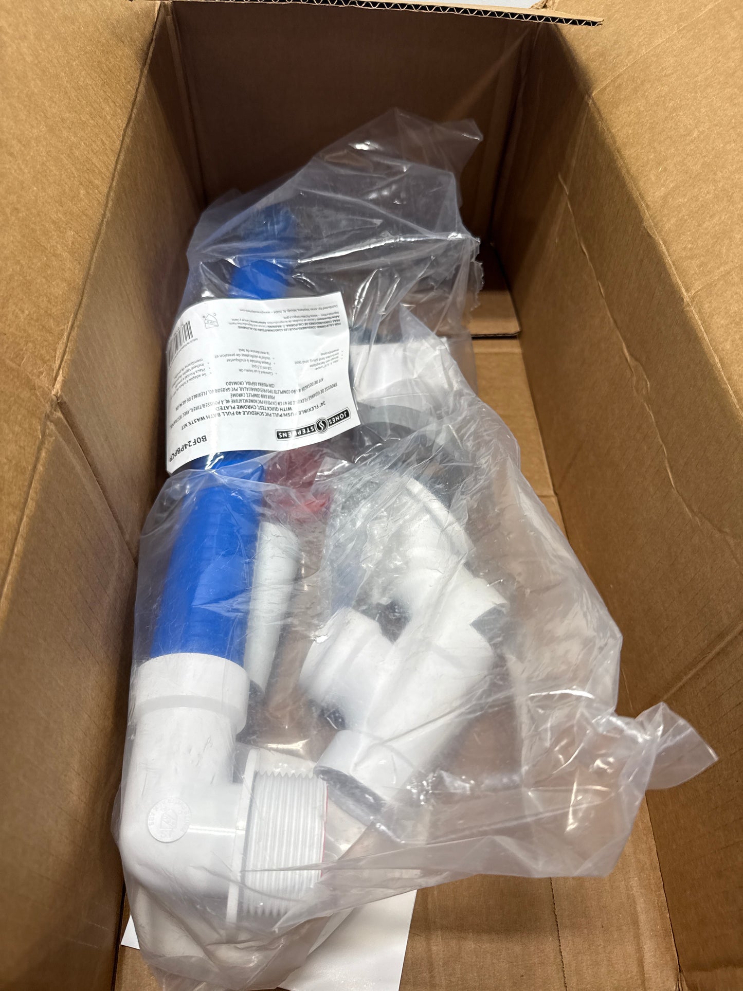 Jones Stephens B0F24PBPCP 1-1/2" Tub Drain Kit - Chrome Plated